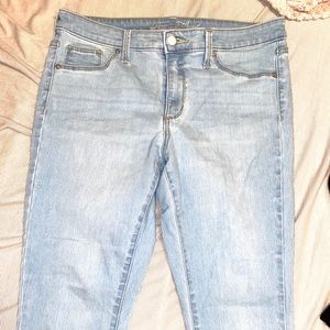 Light wash jeans